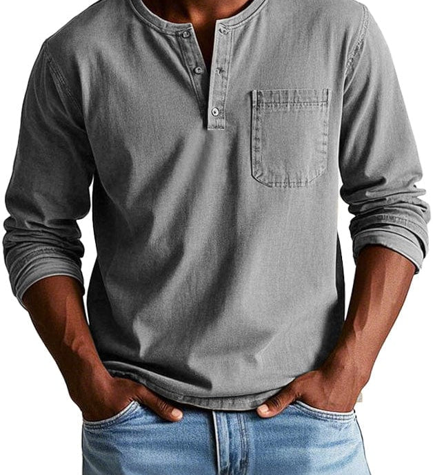 Frederico™ | Classic Vintage Henley T-Shirt