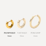 16mm Plump Halo auskari