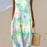 Erin™ | Midi Dress in Pastel Floral