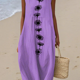 Emma™ | Midi Dress in Violet Floral