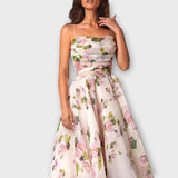 Eleganta midi šifona kleita