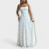 Emberly - Eleganta Maxi Kleita no Žakarda Auduma