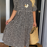 Zara | Midi Kleita ar Īsām Piedurknēm