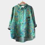 Alessa™ | Patterned Linen Blouse