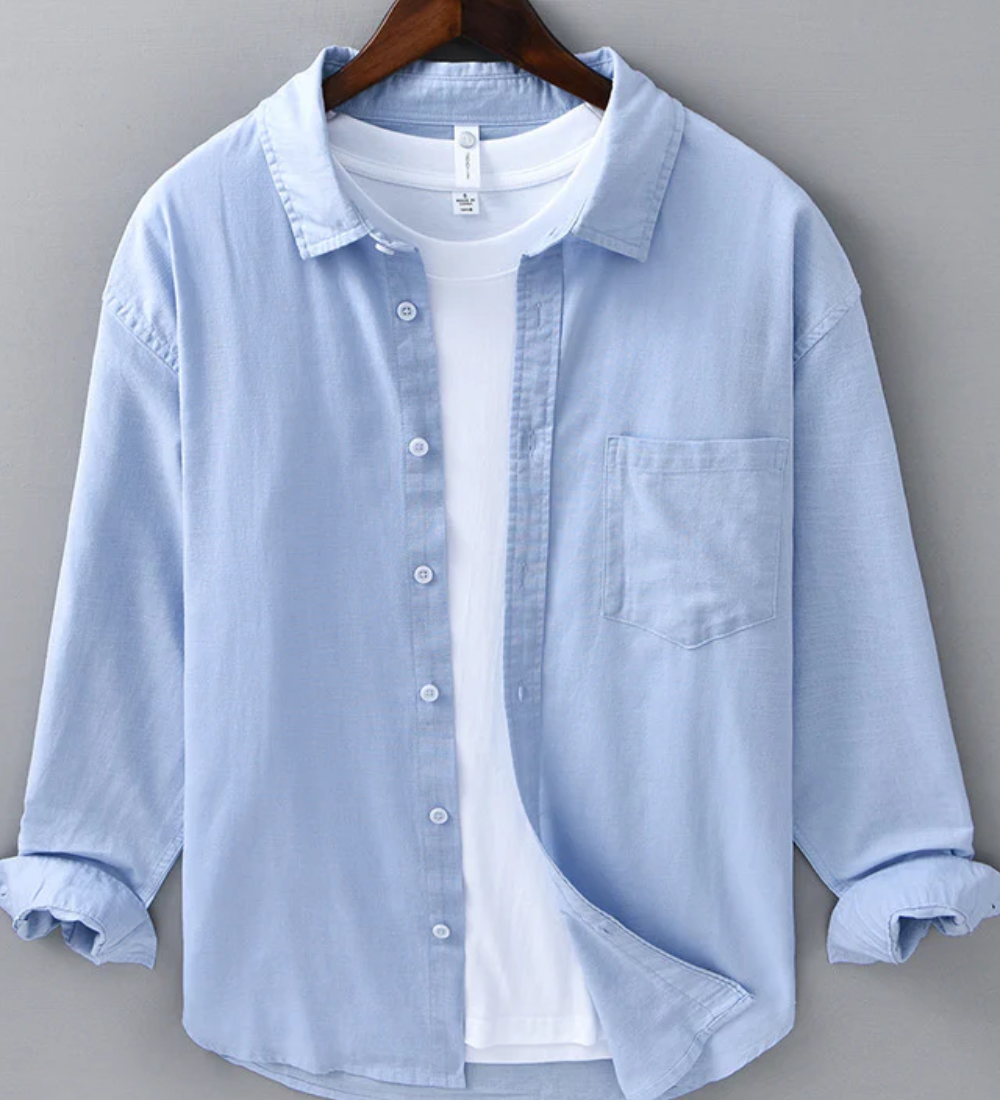 Lina Krekls Doha" can be rewritten as "Doha Linen Shirt.