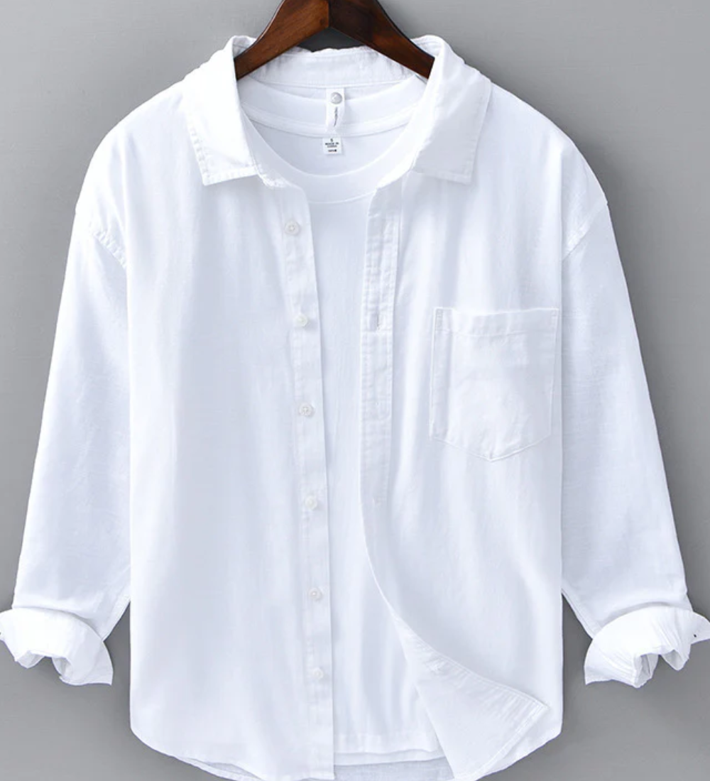 Lina Krekls Doha" can be rewritten as "Doha Linen Shirt.