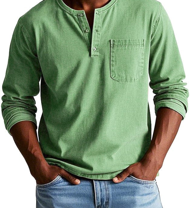 Frederico™ | Classic Vintage Henley T-Shirt