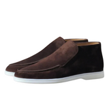 Augstie mokasīni" can be rewritten as "Elegant High-Top Moccasins.