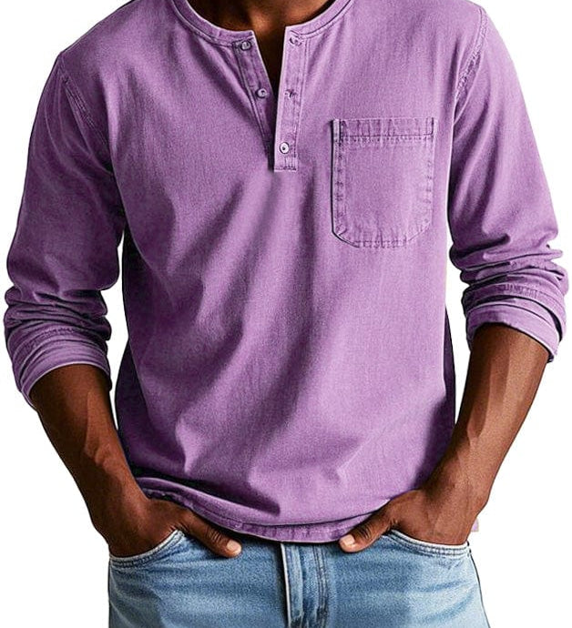 Frederico™ | Classic Vintage Henley T-Shirt