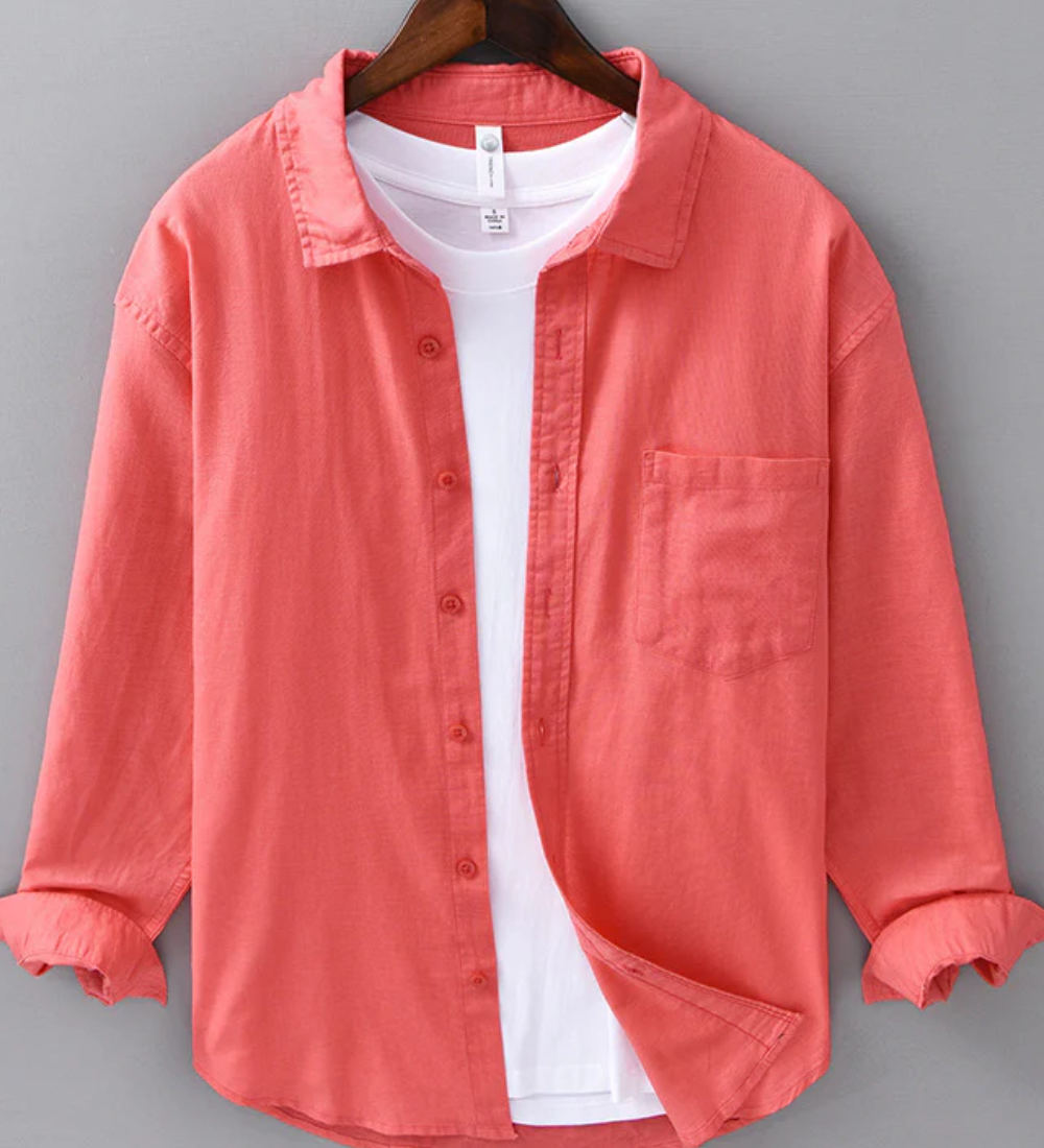 Lina Krekls Doha" can be rewritten as "Doha Linen Shirt.