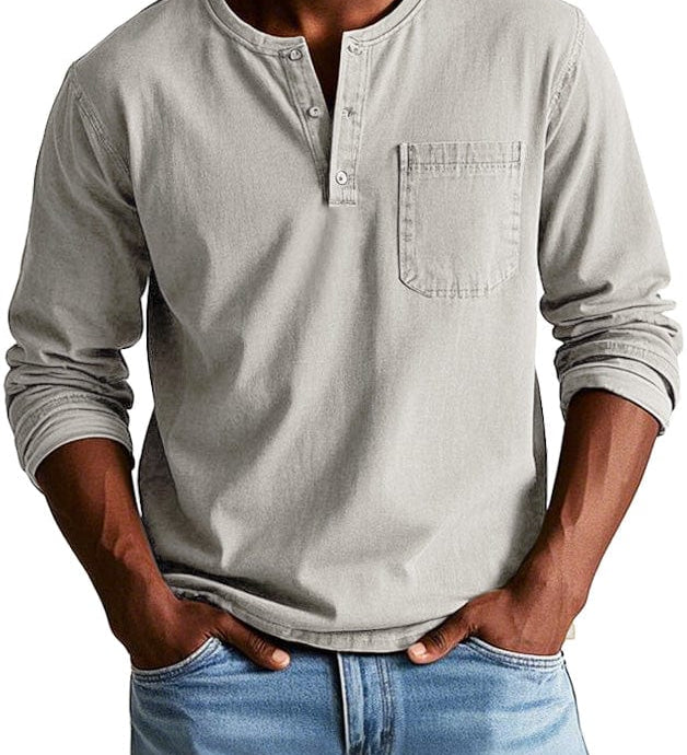 Frederico™ | Classic Vintage Henley T-Shirt