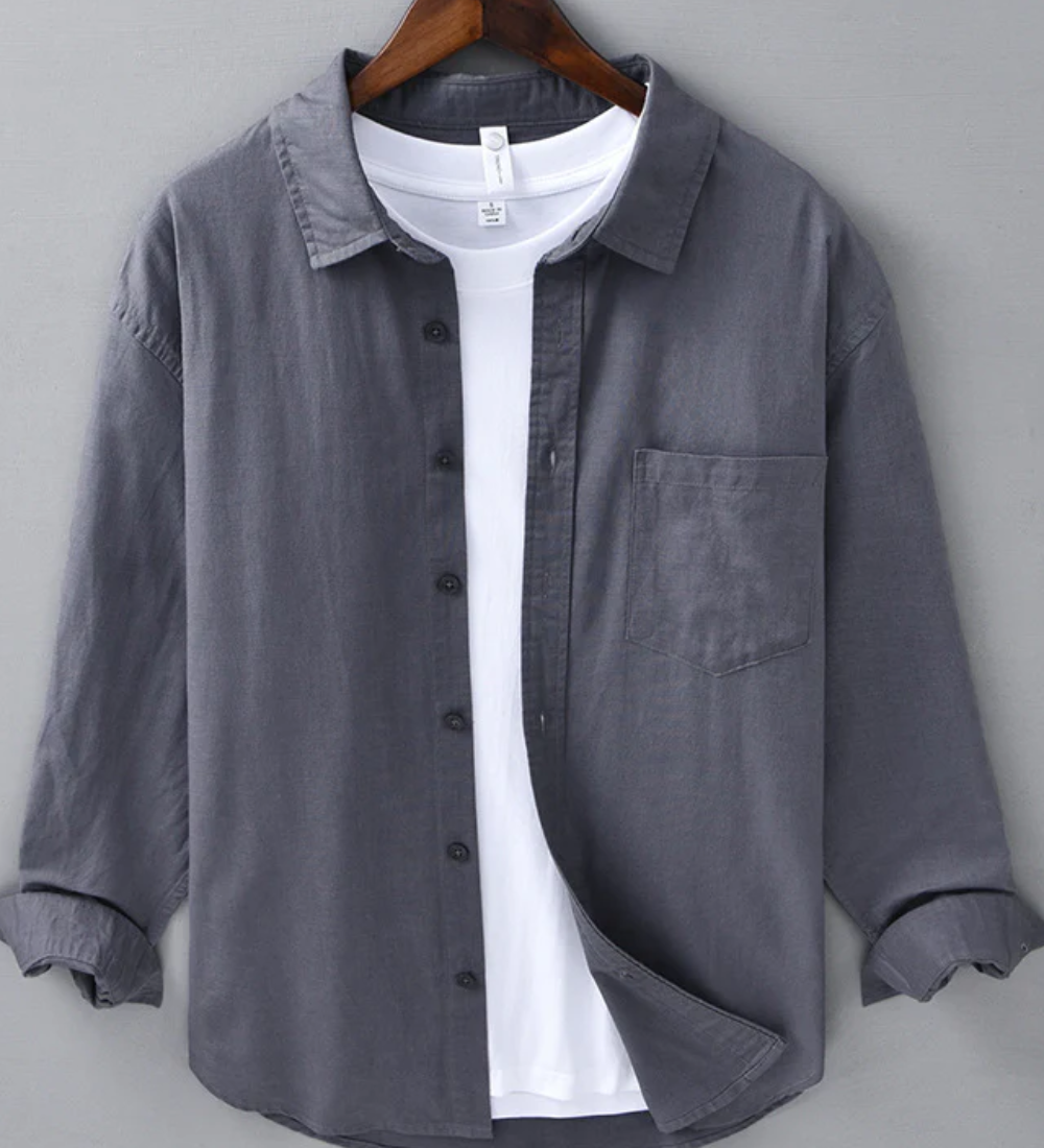 Lina Krekls Doha" can be rewritten as "Doha Linen Shirt.