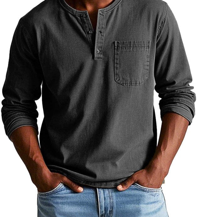 Frederico™ | Classic Vintage Henley T-Shirt