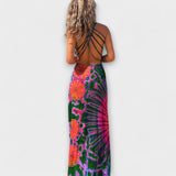 Ronja - La Bamba Maxi Kleita ar krāsainu tie-dye dizainu