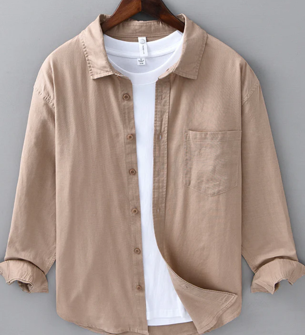 Lina Krekls Doha" can be rewritten as "Doha Linen Shirt.