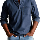 Frederico™ | Classic Vintage Henley T-Shirt