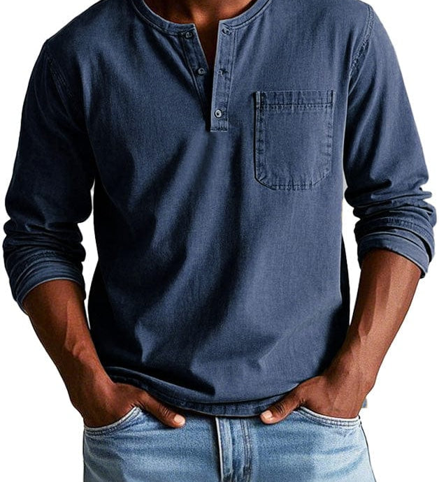 Frederico™ | Classic Vintage Henley T-Shirt