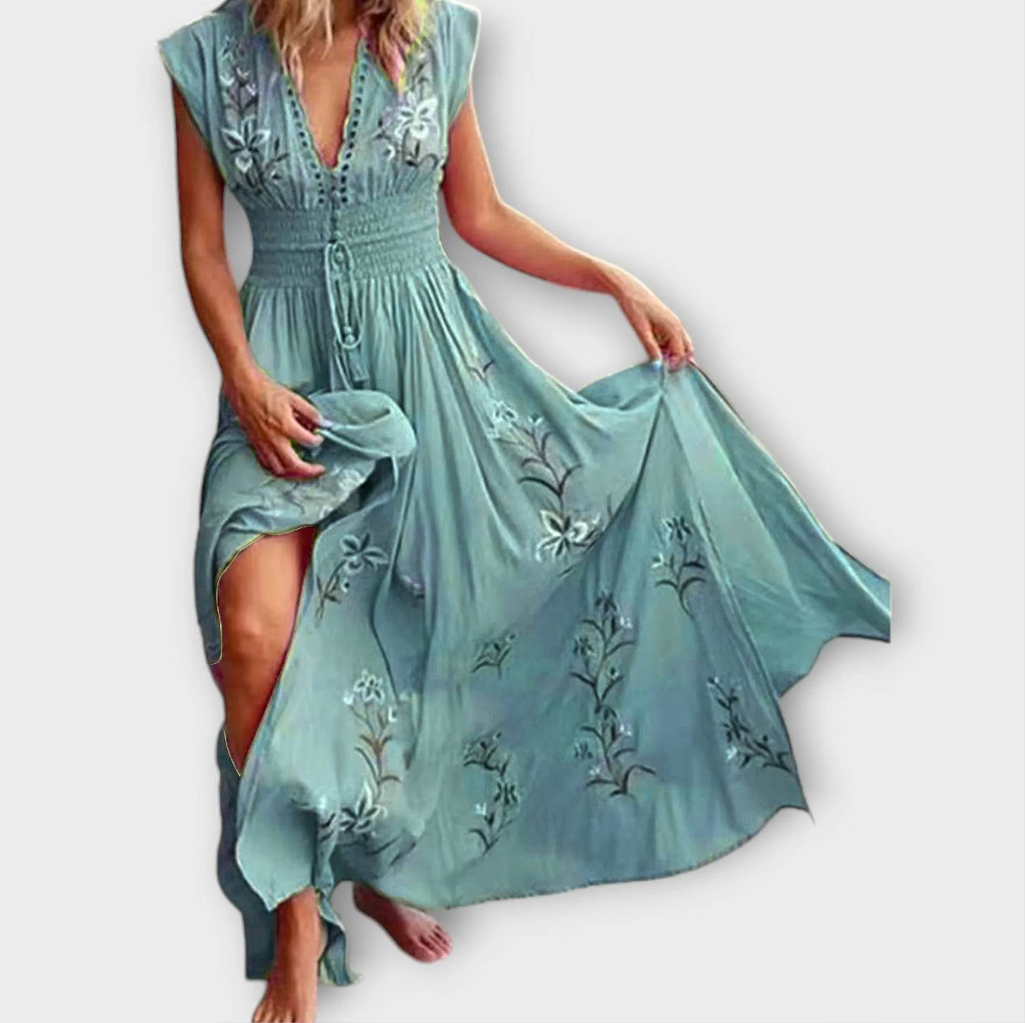 Felizia – Boho stila kleita ar apburošu izšuvumu