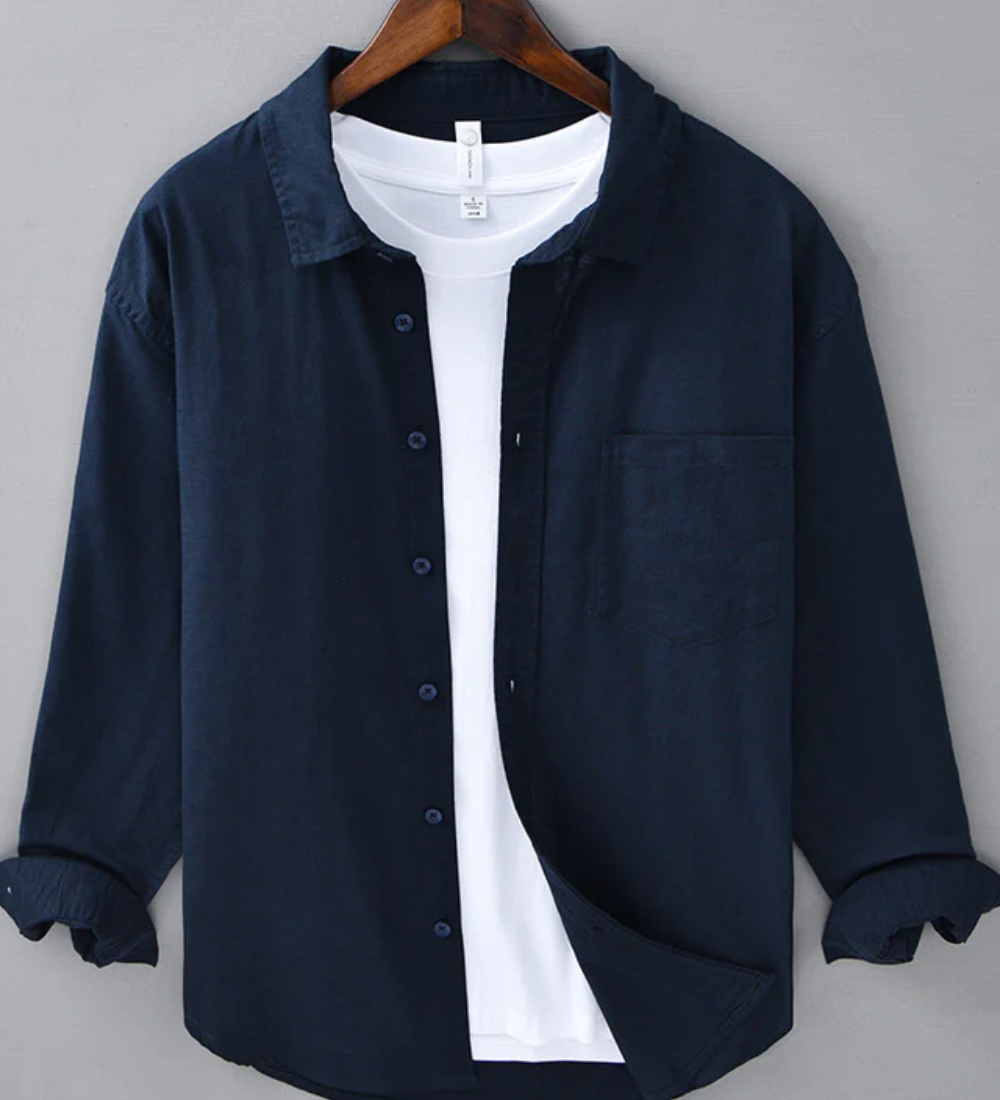 Lina Krekls Doha" can be rewritten as "Doha Linen Shirt.