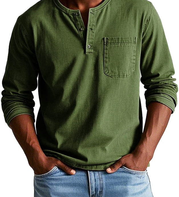 Frederico™ | Classic Vintage Henley T-Shirt