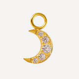 10x8mm Dazzling Moon Auskaru-Piekare