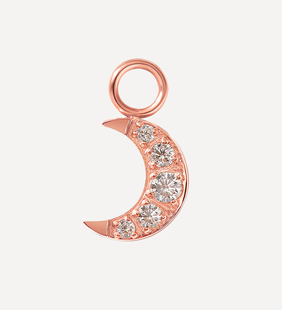 10x8mm Dazzling Moon Auskaru-Piekare