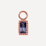 7x5mm Violeta Sapņu Auskari-Šarms