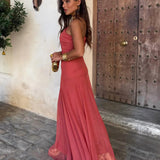 Dóra - Elegants Maxi Kleita Ar Acs Audumu