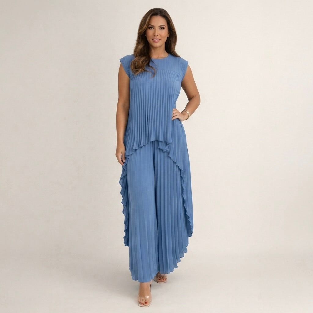 Halina | Elegants plisēts komplekts