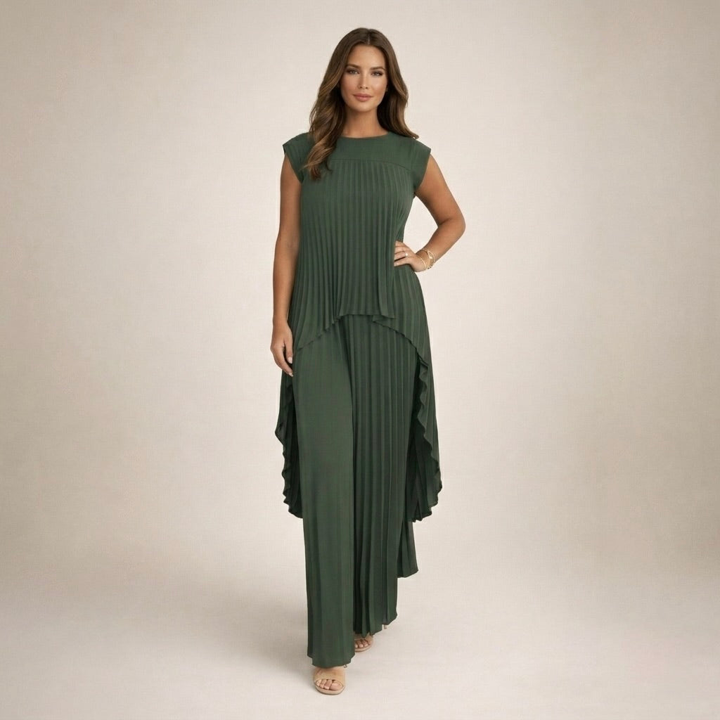 Halina | Elegants plisēts komplekts