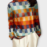 Erika – džemperis ar patchwork dizainu