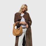Verónica – Elegants zamšādas mētelis