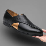 Retro Leather Moccasins
