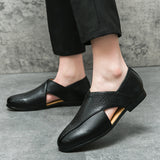 Retro Leather Moccasins