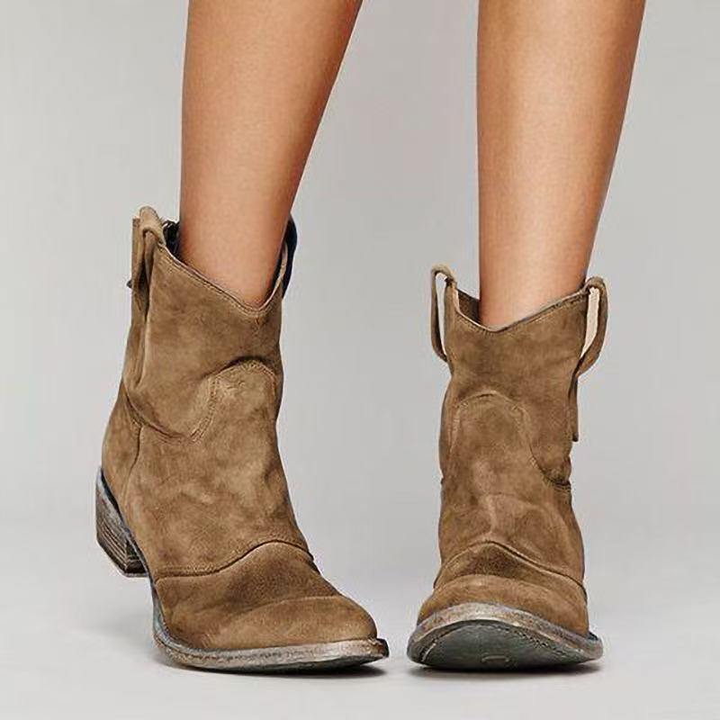 Carlotta – Velvety Ankle Boots