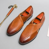 Retro Leather Moccasins