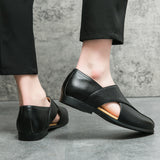 Retro Leather Moccasins