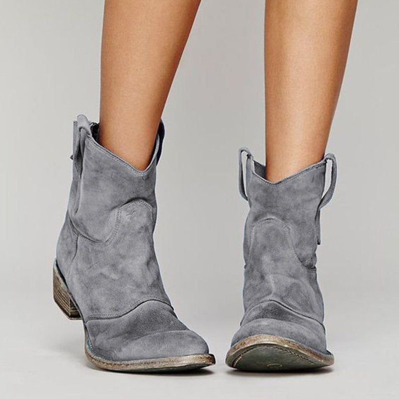 Carlotta – Velvety Ankle Boots