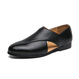 Retro Leather Moccasins