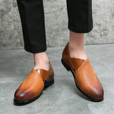 Retro Leather Moccasins