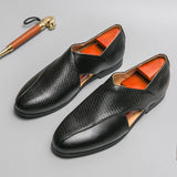 Retro Leather Moccasins