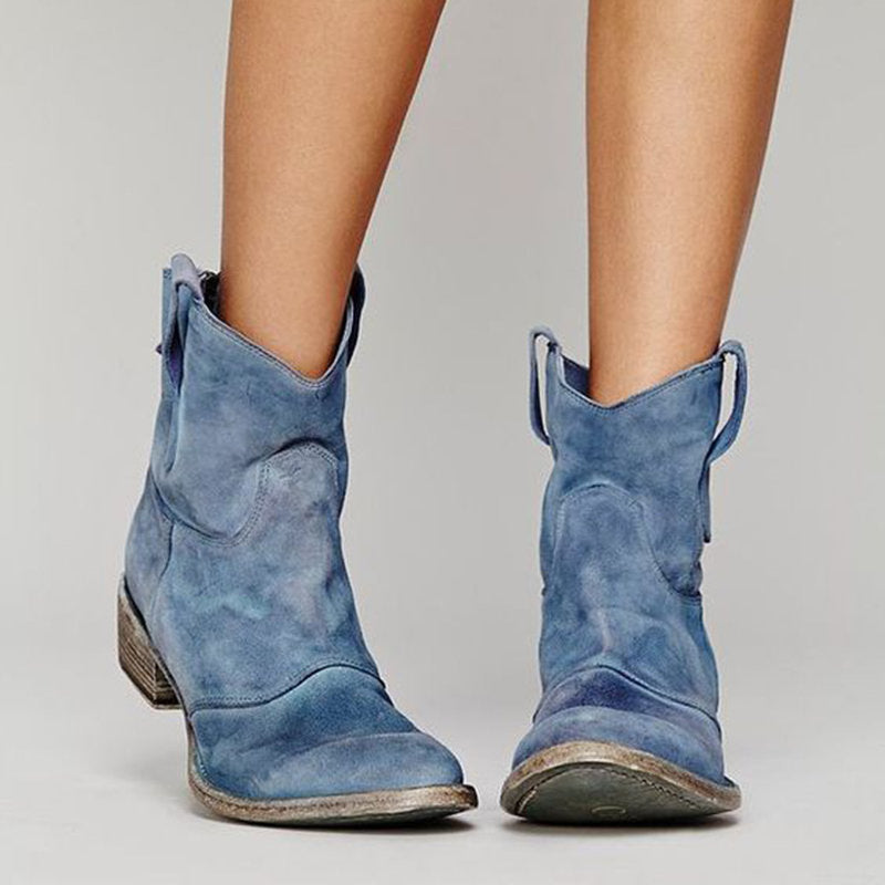 Carlotta – Velvety Ankle Boots