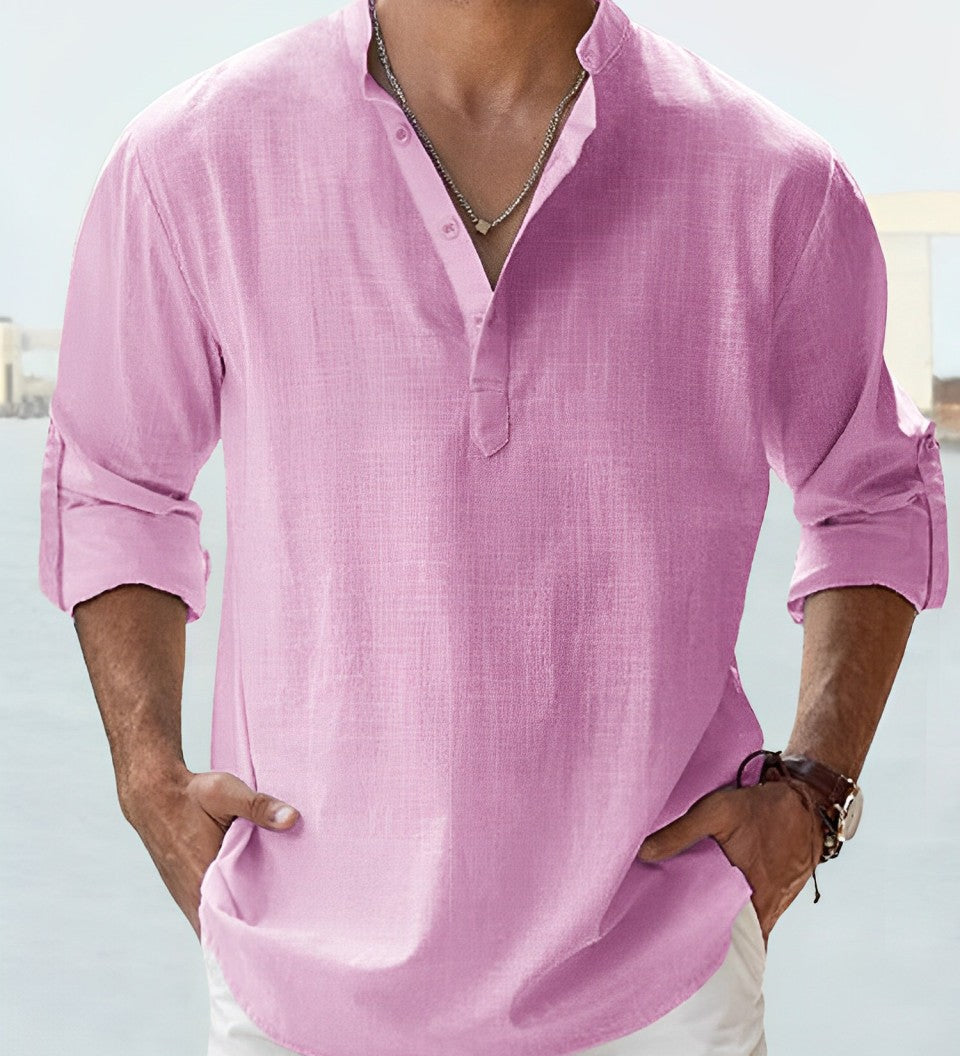 MÁXIMO | Linu Krekls" can be rewritten as "MÁXIMO | Linen Shirt.