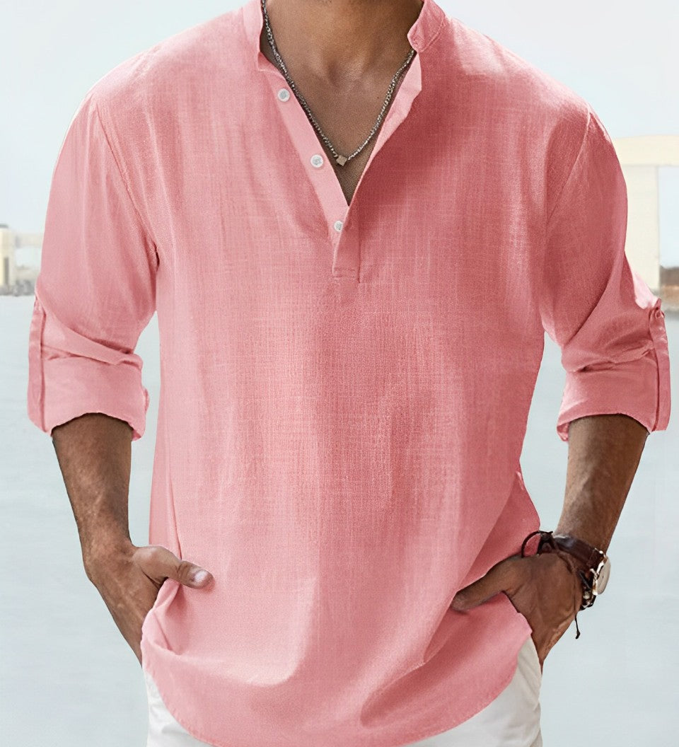 MÁXIMO | Linu Krekls" can be rewritten as "MÁXIMO | Linen Shirt.