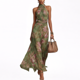 Livia | Maxi Halter Ziedu Kleita