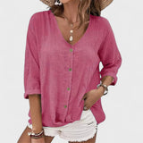 Anna - Summer Linen Blouse