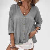 Anna - Summer Linen Blouse