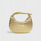 Gerda Woven Bag with Gold Handles