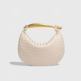 Gerda Woven Bag with Gold Handles
