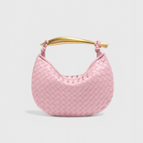 Gerda Woven Bag with Gold Handles